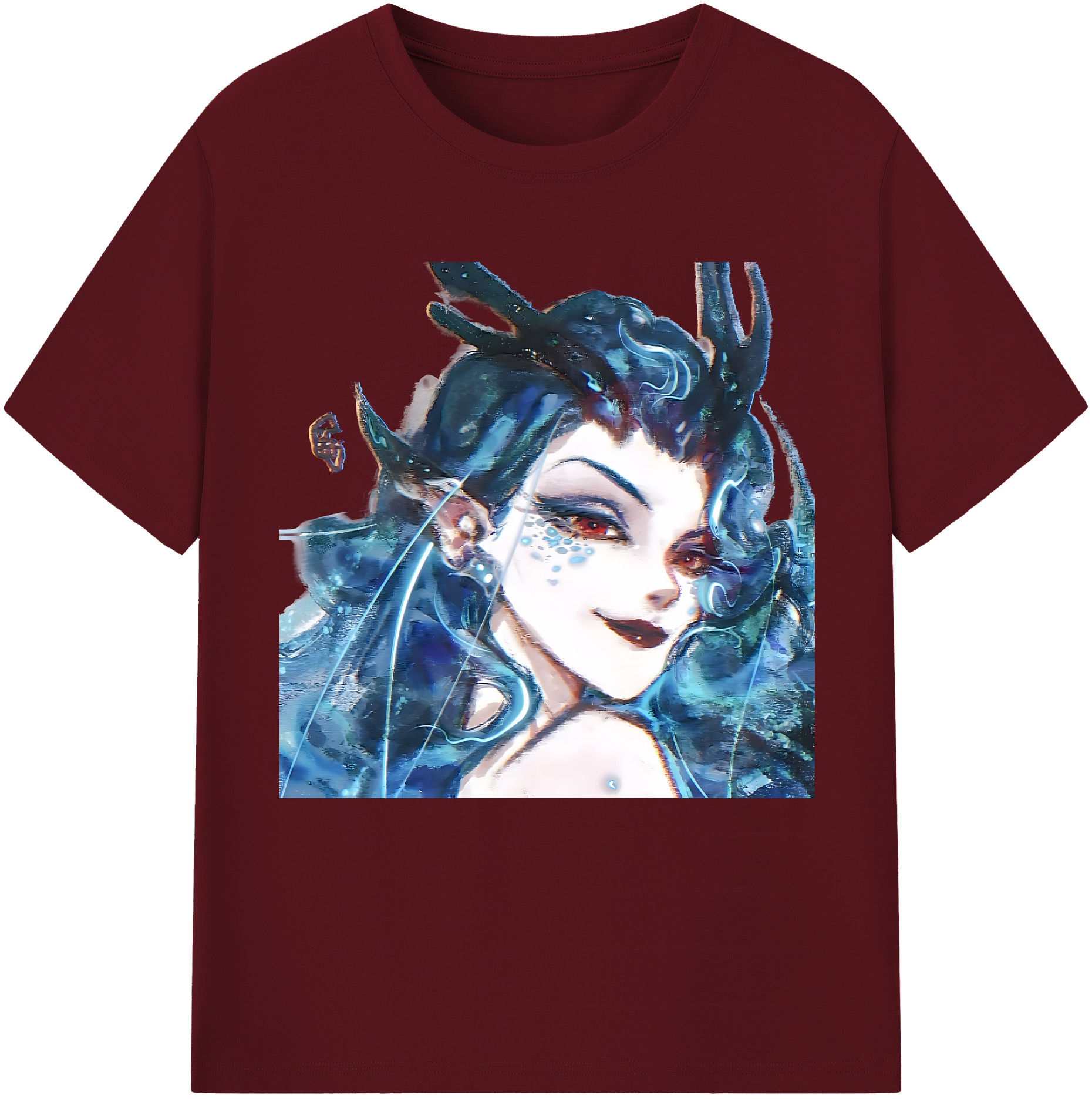 （画像用） Ne Zha 2 ナタ 魔童の大暴れ 綿100％半袖Tシャツ（フロントプリント）
